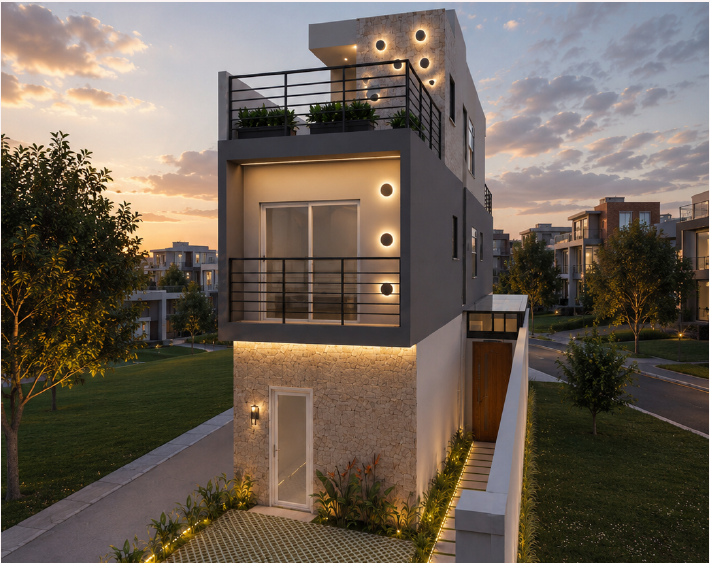 Empreendimento residencial em construção